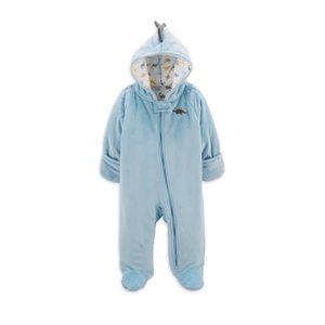 Carter's Child of Mine Baby Boy Plush Hooded Bunting Pram 6-9m